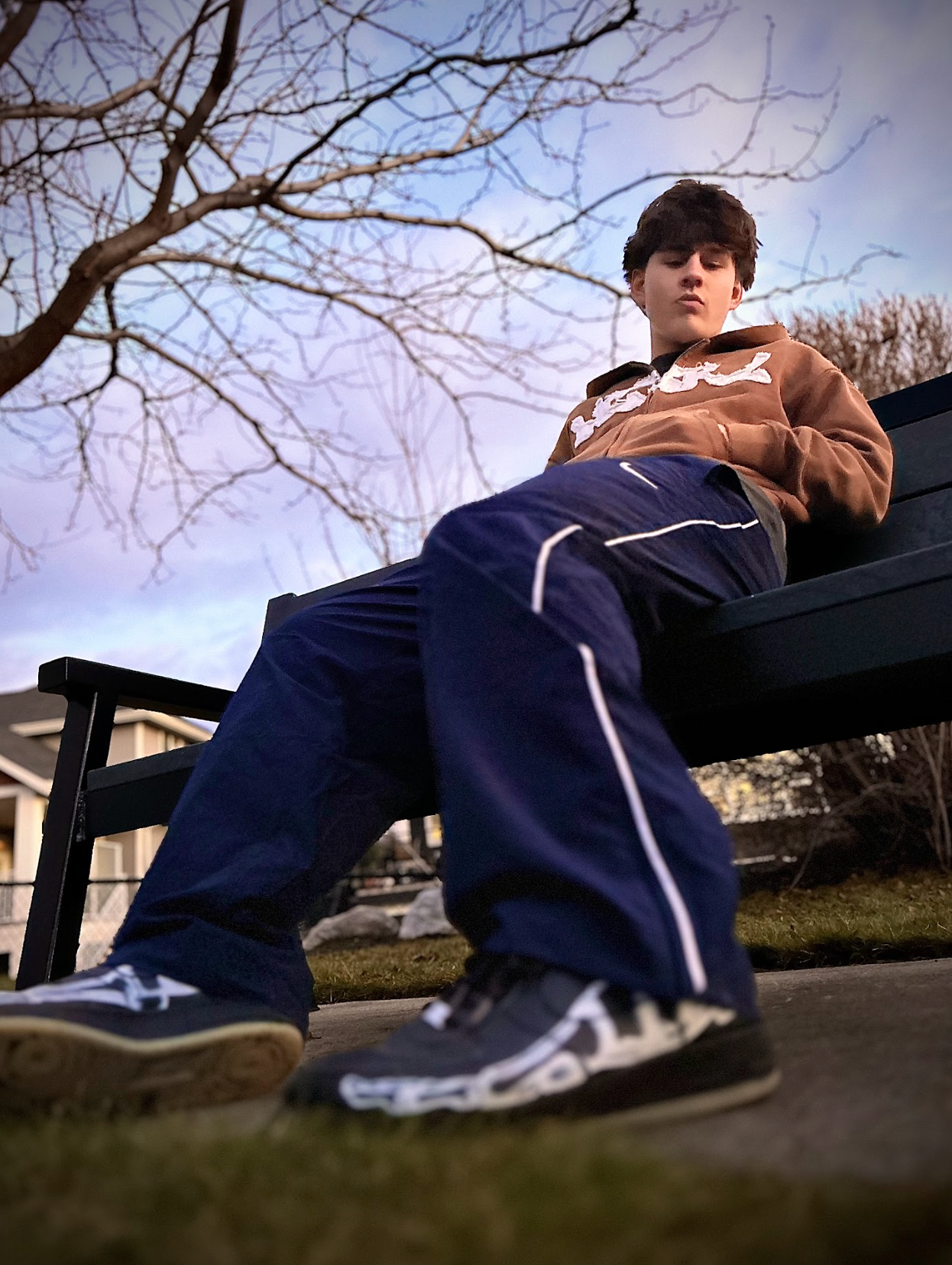 Brown - "NCTRL" Cropped Zip-Up