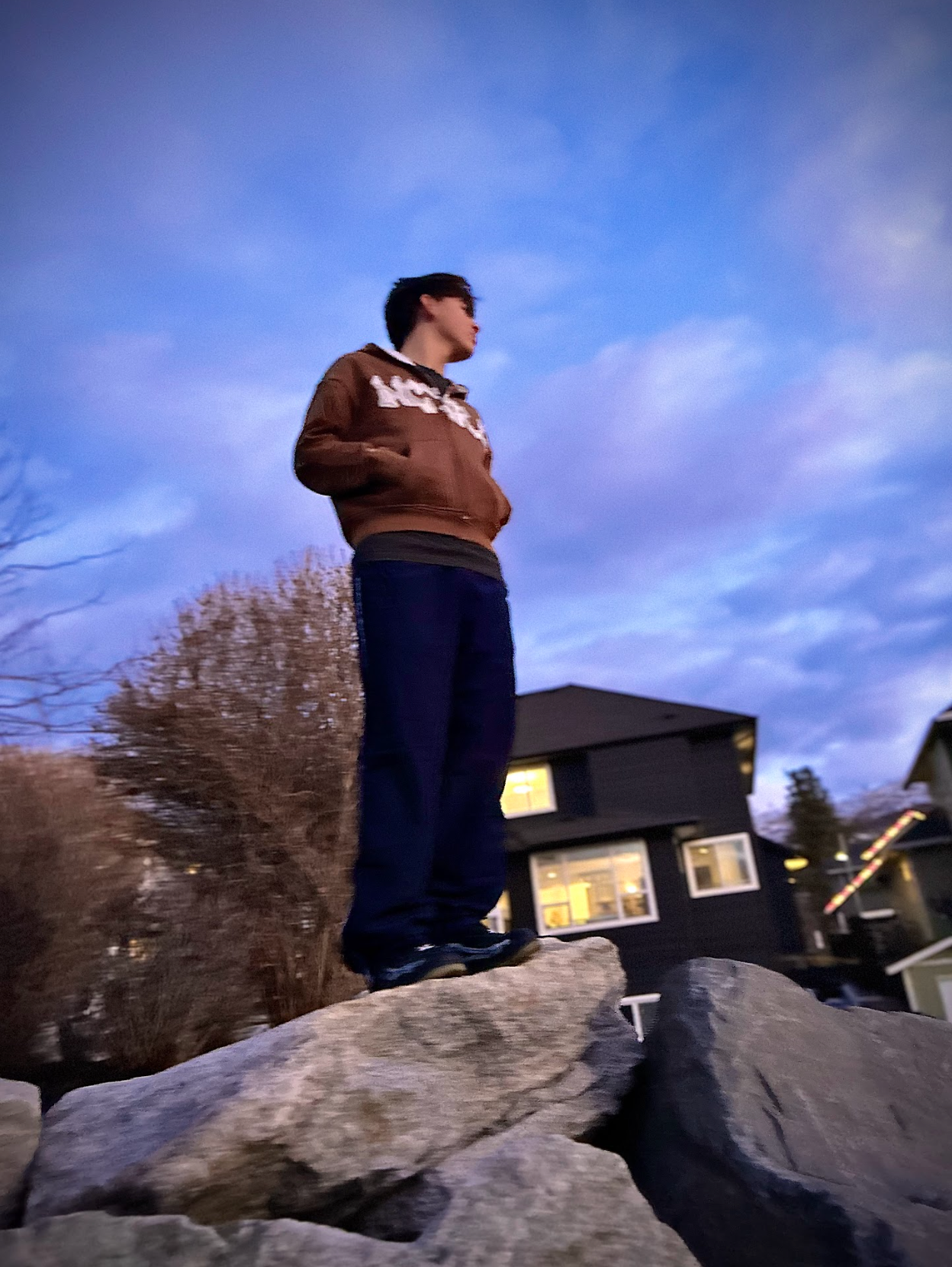 Brown - "NCTRL" Cropped Zip-Up