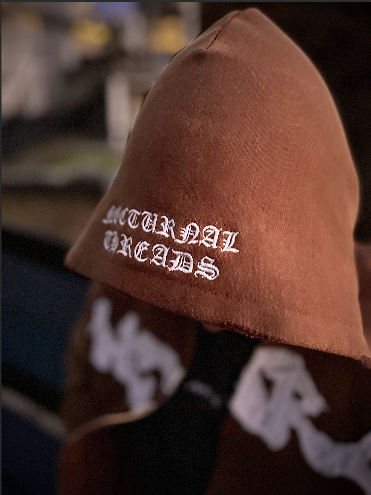 Brown - "NCTRL" Cropped Zip-Up